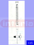 BURETTE WITH STRAIGHT BORE PTFE KEY STOPCOCK ACCURACY AS PER 