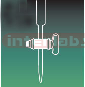 BURETTE WITH STRAIGHT BORE GLASS KEY STOPCOCK