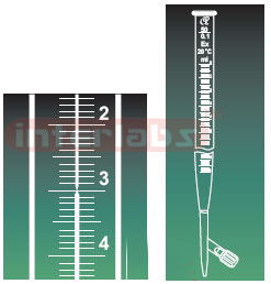 BURETTE, WITH SCREW TYPE ROTAFLOW STOPCOCK (SCHELL BACH)