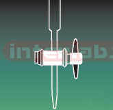 BURETTE WITH STRAIGHT BORE PTFE KEY STOPCOCK