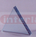 Triangular Block, Equilateral, Glass