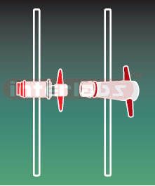 STOPCOCKS, GLASS PTFE, 1:5 TAPER, SINGLE BORE